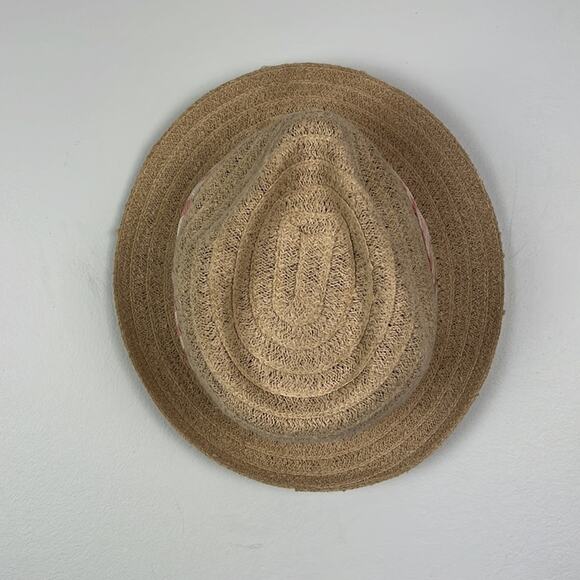 DeLux striped banded brimmed hat - Picture 2 of 6